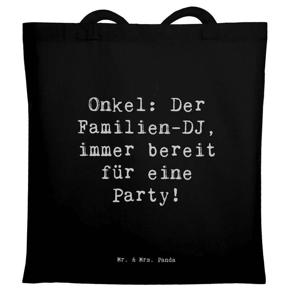 Tragetasche Spruch Onkel Familien-DJ Beuteltasche, Beutel, Einkaufstasche, Jutebeutel, Stoffbeutel, Tasche, Shopper, Umhängetasche, Strandtasche, Schultertasche, Stofftasche, Tragetasche, Badetasche, Jutetasche, Einkaufstüte, Laptoptasche, Familie, Vatertag, Muttertag, Bruder, Schwester, Mama, Papa, Oma, Opa