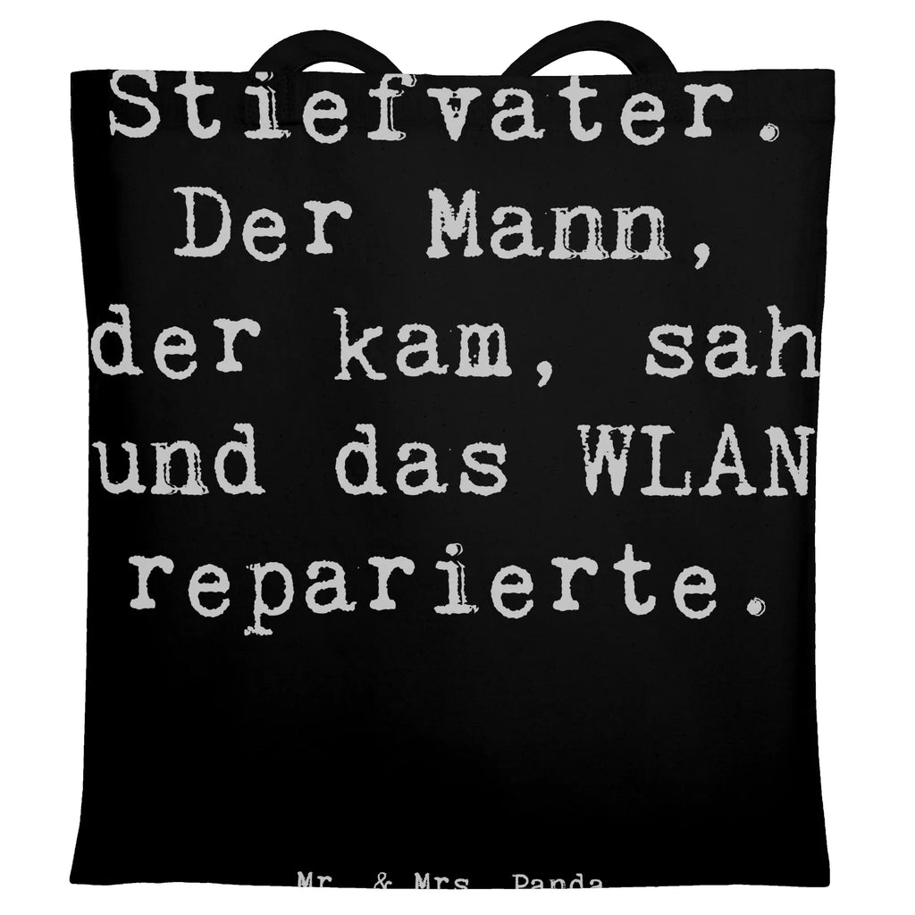 Tragetasche Spruch Stiefvater Held Beuteltasche, Beutel, Einkaufstasche, Jutebeutel, Stoffbeutel, Tasche, Shopper, Umhängetasche, Strandtasche, Schultertasche, Stofftasche, Tragetasche, Badetasche, Jutetasche, Einkaufstüte, Laptoptasche, Familie, Vatertag, Muttertag, Bruder, Schwester, Mama, Papa, Oma, Opa