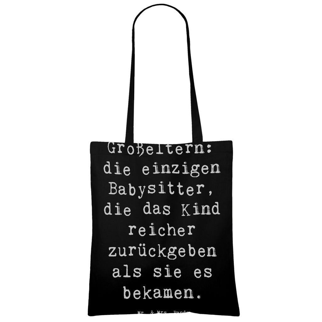 Tragetasche Spruch Großeltern Babysitter Beuteltasche, Beutel, Einkaufstasche, Jutebeutel, Stoffbeutel, Tasche, Shopper, Umhängetasche, Strandtasche, Schultertasche, Stofftasche, Tragetasche, Badetasche, Jutetasche, Einkaufstüte, Laptoptasche, Familie, Vatertag, Muttertag, Bruder, Schwester, Mama, Papa, Oma, Opa