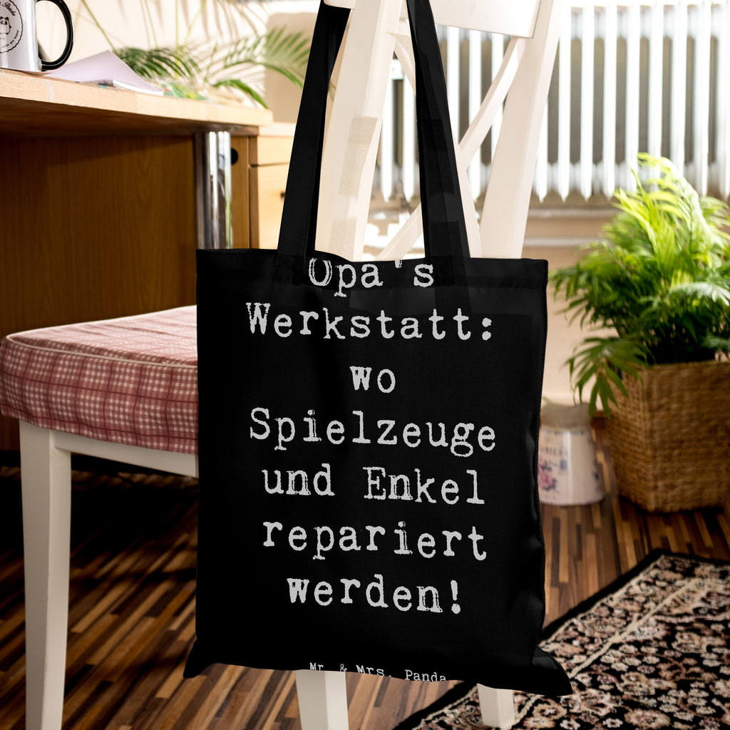 Tragetasche Spruch Großeltern Werkstatt Beuteltasche, Beutel, Einkaufstasche, Jutebeutel, Stoffbeutel, Tasche, Shopper, Umhängetasche, Strandtasche, Schultertasche, Stofftasche, Tragetasche, Badetasche, Jutetasche, Einkaufstüte, Laptoptasche, Familie, Vatertag, Muttertag, Bruder, Schwester, Mama, Papa, Oma, Opa