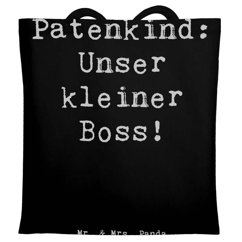 Tragetasche Spruch Patenkind Boss Beuteltasche, Beutel, Einkaufstasche, Jutebeutel, Stoffbeutel, Tasche, Shopper, Umhängetasche, Strandtasche, Schultertasche, Stofftasche, Tragetasche, Badetasche, Jutetasche, Einkaufstüte, Laptoptasche, Familie, Vatertag, Muttertag, Bruder, Schwester, Mama, Papa, Oma, Opa