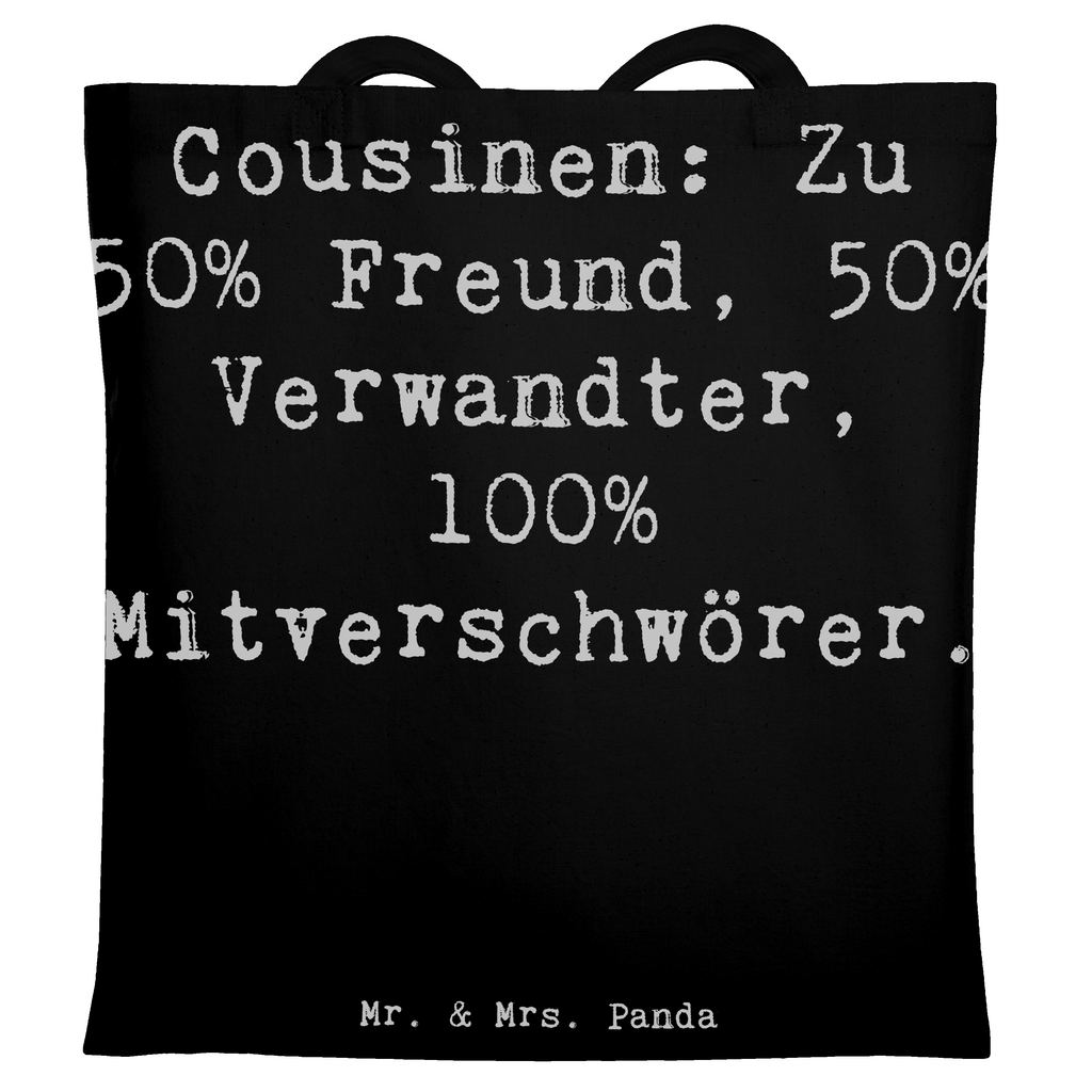 Tragetasche Spruch Cousin Mitverschwörer Beuteltasche, Beutel, Einkaufstasche, Jutebeutel, Stoffbeutel, Tasche, Shopper, Umhängetasche, Strandtasche, Schultertasche, Stofftasche, Tragetasche, Badetasche, Jutetasche, Einkaufstüte, Laptoptasche, Familie, Vatertag, Muttertag, Bruder, Schwester, Mama, Papa, Oma, Opa