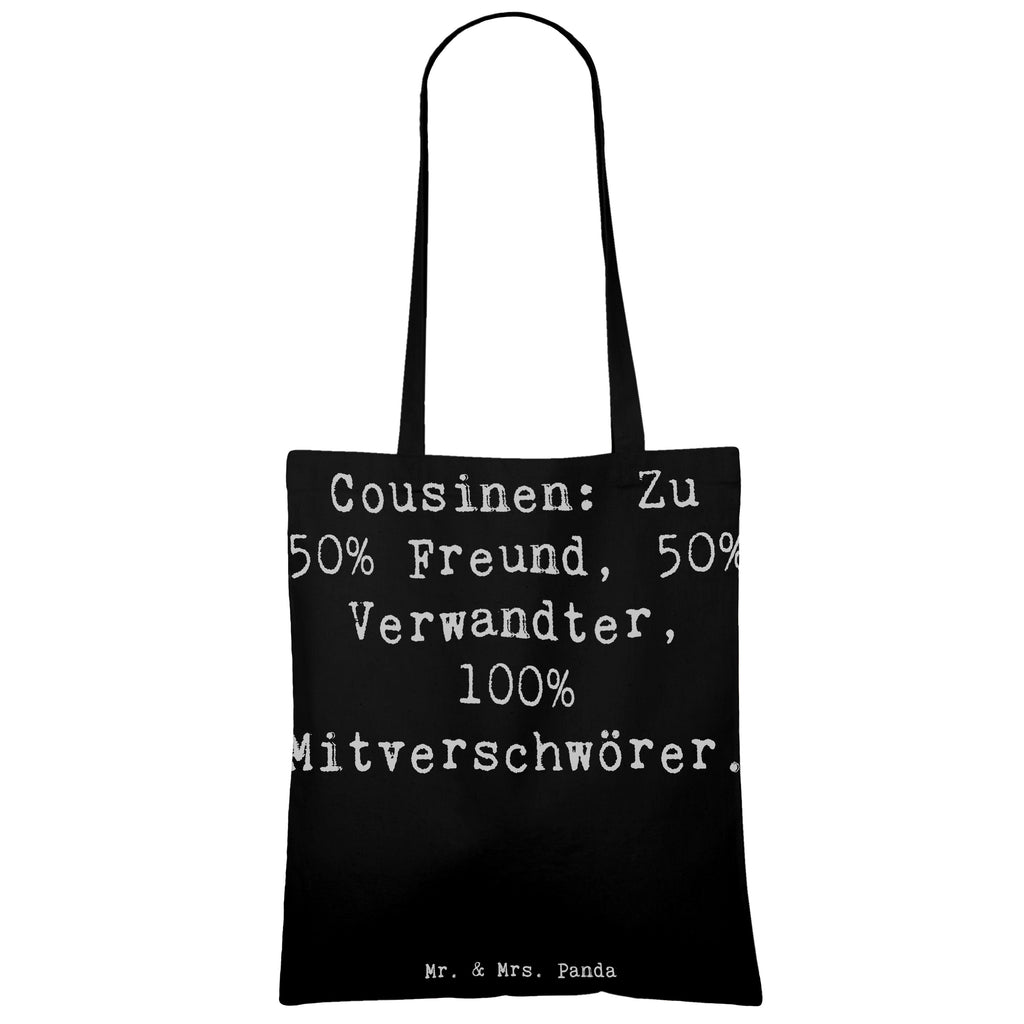 Tragetasche Spruch Cousin Mitverschwörer Beuteltasche, Beutel, Einkaufstasche, Jutebeutel, Stoffbeutel, Tasche, Shopper, Umhängetasche, Strandtasche, Schultertasche, Stofftasche, Tragetasche, Badetasche, Jutetasche, Einkaufstüte, Laptoptasche, Familie, Vatertag, Muttertag, Bruder, Schwester, Mama, Papa, Oma, Opa