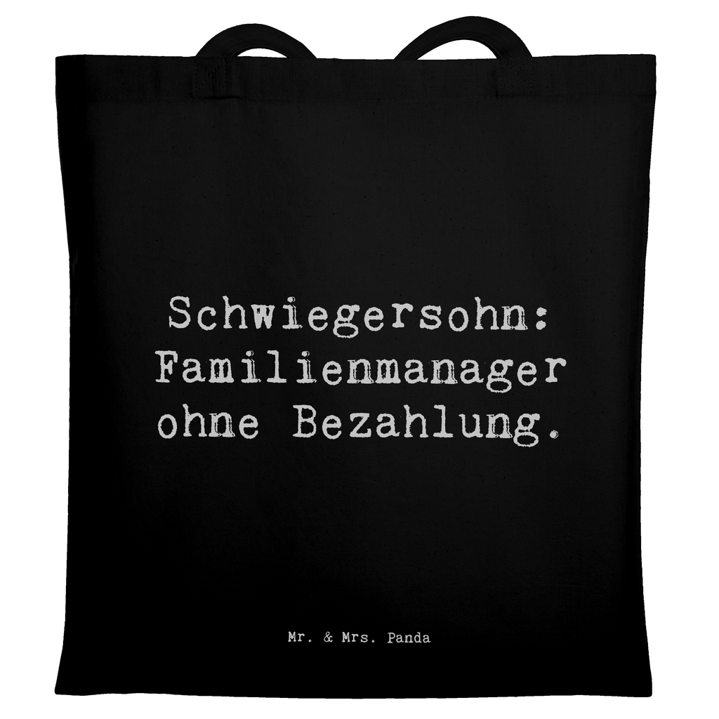 Tragetasche Spruch Schwiegersohn Manager Beuteltasche, Beutel, Einkaufstasche, Jutebeutel, Stoffbeutel, Tasche, Shopper, Umhängetasche, Strandtasche, Schultertasche, Stofftasche, Tragetasche, Badetasche, Jutetasche, Einkaufstüte, Laptoptasche, Familie, Vatertag, Muttertag, Bruder, Schwester, Mama, Papa, Oma, Opa