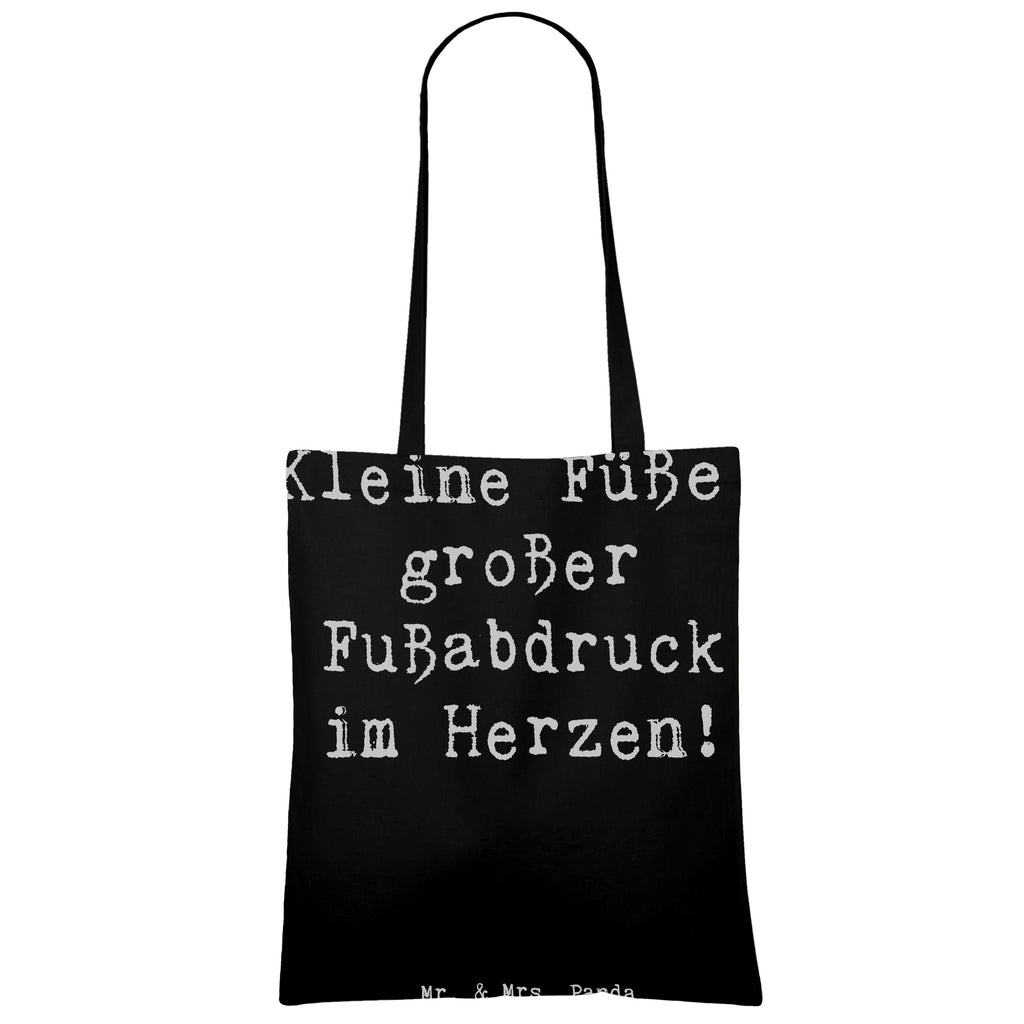 Tragetasche Spruch Kind Fußabdruck Beuteltasche, Beutel, Einkaufstasche, Jutebeutel, Stoffbeutel, Tasche, Shopper, Umhängetasche, Strandtasche, Schultertasche, Stofftasche, Tragetasche, Badetasche, Jutetasche, Einkaufstüte, Laptoptasche, Familie, Vatertag, Muttertag, Bruder, Schwester, Mama, Papa, Oma, Opa