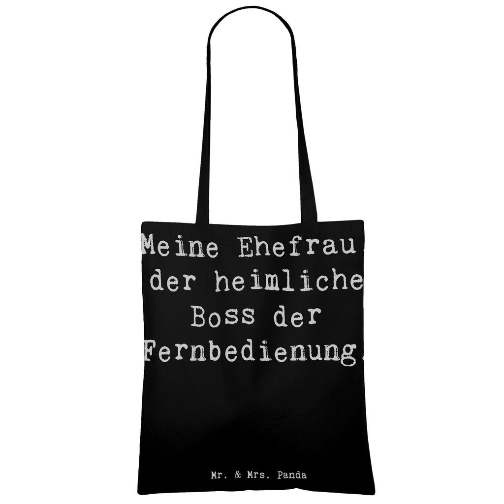 Tragetasche Spruch Ehefrau Boss Beuteltasche, Beutel, Einkaufstasche, Jutebeutel, Stoffbeutel, Tasche, Shopper, Umhängetasche, Strandtasche, Schultertasche, Stofftasche, Tragetasche, Badetasche, Jutetasche, Einkaufstüte, Laptoptasche, Familie, Vatertag, Muttertag, Bruder, Schwester, Mama, Papa, Oma, Opa