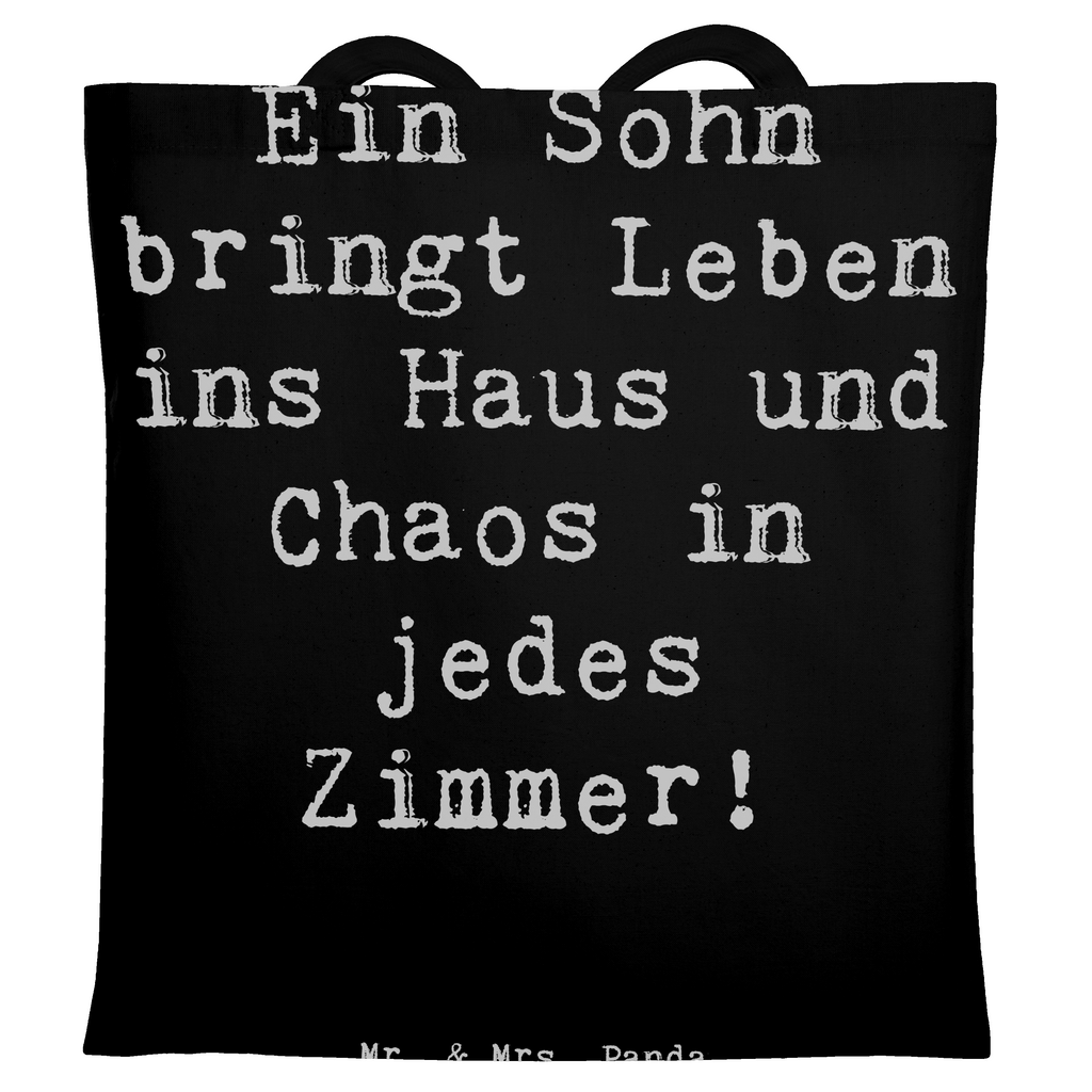 Tragetasche Spruch Lebhafter Sohn Beuteltasche, Beutel, Einkaufstasche, Jutebeutel, Stoffbeutel, Tasche, Shopper, Umhängetasche, Strandtasche, Schultertasche, Stofftasche, Tragetasche, Badetasche, Jutetasche, Einkaufstüte, Laptoptasche, Familie, Vatertag, Muttertag, Bruder, Schwester, Mama, Papa, Oma, Opa