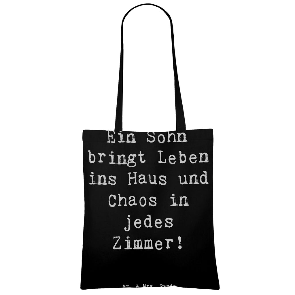 Tragetasche Spruch Lebhafter Sohn Beuteltasche, Beutel, Einkaufstasche, Jutebeutel, Stoffbeutel, Tasche, Shopper, Umhängetasche, Strandtasche, Schultertasche, Stofftasche, Tragetasche, Badetasche, Jutetasche, Einkaufstüte, Laptoptasche, Familie, Vatertag, Muttertag, Bruder, Schwester, Mama, Papa, Oma, Opa