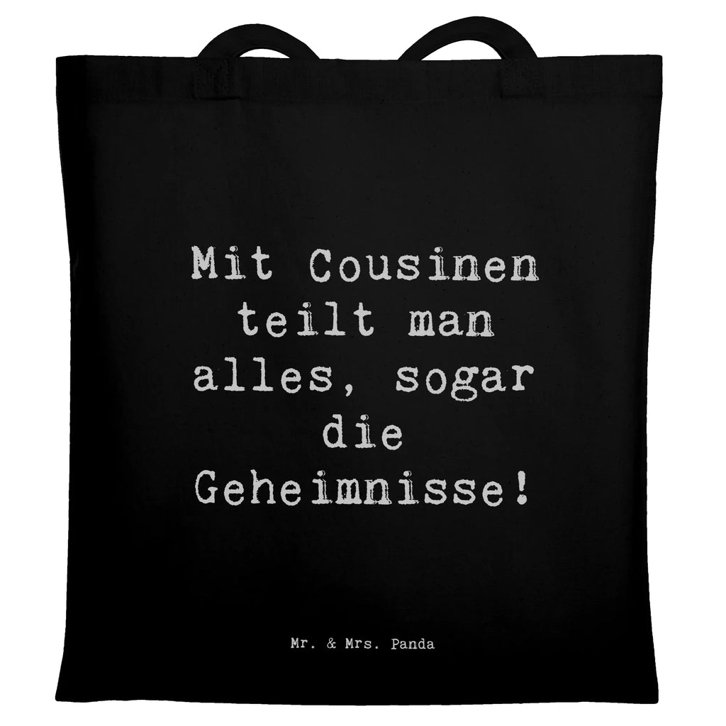 Tragetasche Spruch Cousine Geheimnisse Beuteltasche, Beutel, Einkaufstasche, Jutebeutel, Stoffbeutel, Tasche, Shopper, Umhängetasche, Strandtasche, Schultertasche, Stofftasche, Tragetasche, Badetasche, Jutetasche, Einkaufstüte, Laptoptasche, Familie, Vatertag, Muttertag, Bruder, Schwester, Mama, Papa, Oma, Opa