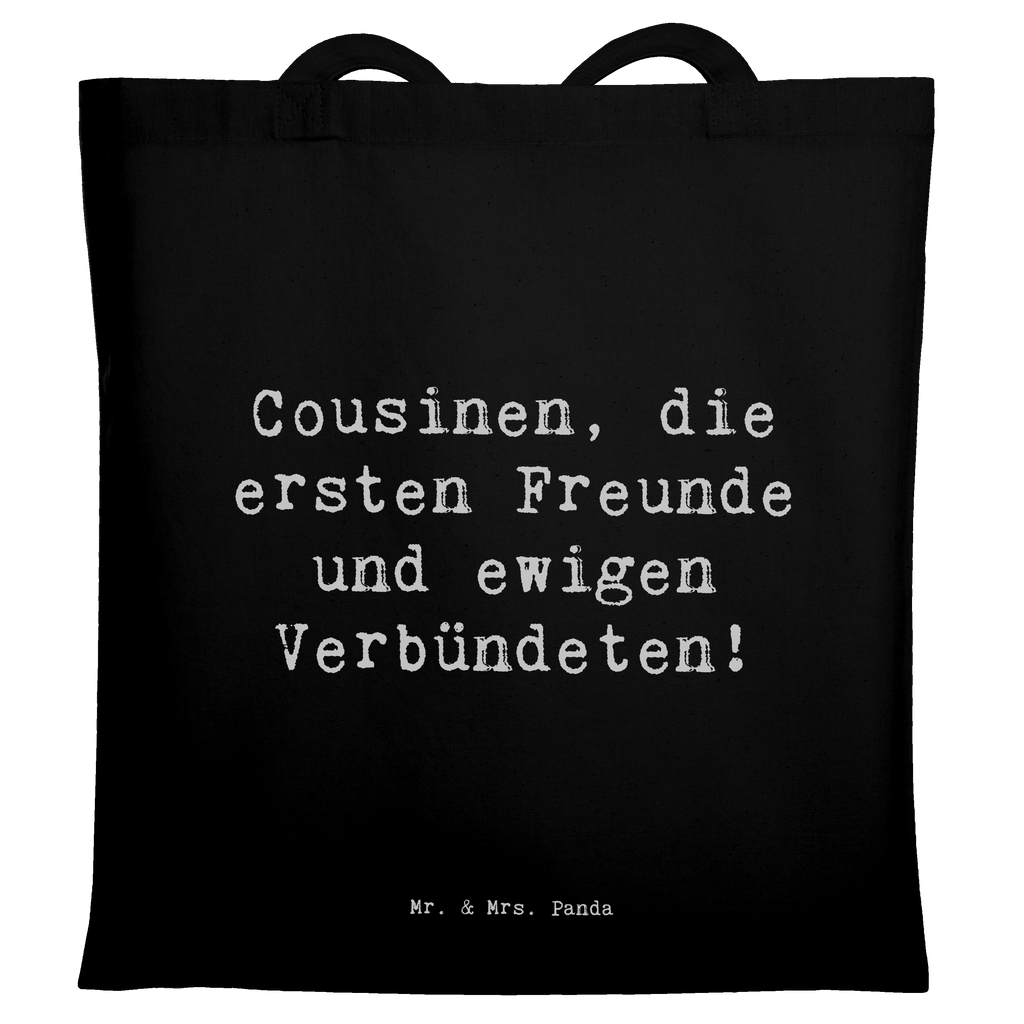 Tragetasche Spruch Cousine Freunde Beuteltasche, Beutel, Einkaufstasche, Jutebeutel, Stoffbeutel, Tasche, Shopper, Umhängetasche, Strandtasche, Schultertasche, Stofftasche, Tragetasche, Badetasche, Jutetasche, Einkaufstüte, Laptoptasche, Familie, Vatertag, Muttertag, Bruder, Schwester, Mama, Papa, Oma, Opa