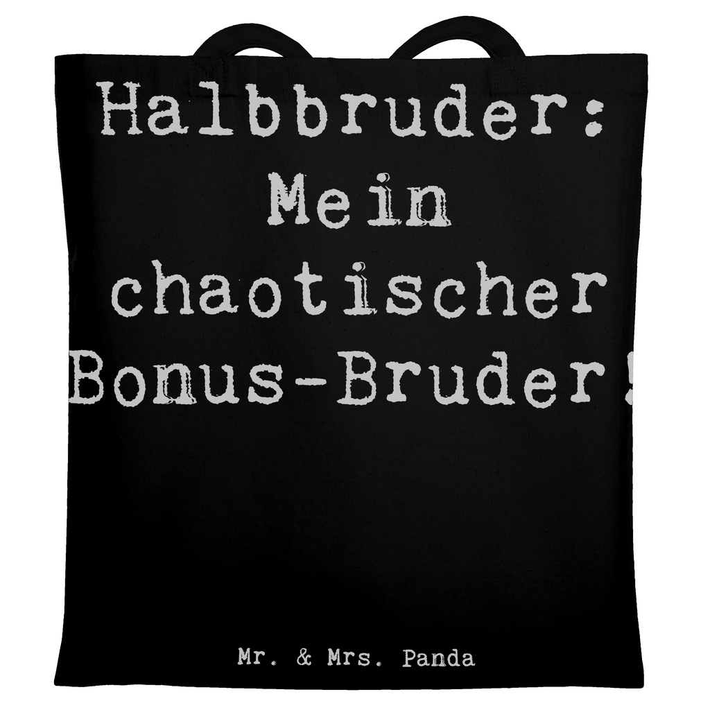 Tragetasche Spruch Halbbruder Chaos Beuteltasche, Beutel, Einkaufstasche, Jutebeutel, Stoffbeutel, Tasche, Shopper, Umhängetasche, Strandtasche, Schultertasche, Stofftasche, Tragetasche, Badetasche, Jutetasche, Einkaufstüte, Laptoptasche, Familie, Vatertag, Muttertag, Bruder, Schwester, Mama, Papa, Oma, Opa