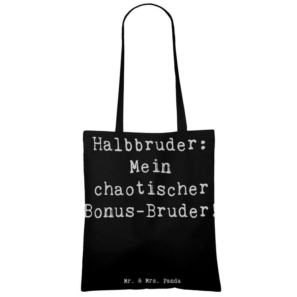 Tragetasche Spruch Halbbruder Chaos Beuteltasche, Beutel, Einkaufstasche, Jutebeutel, Stoffbeutel, Tasche, Shopper, Umhängetasche, Strandtasche, Schultertasche, Stofftasche, Tragetasche, Badetasche, Jutetasche, Einkaufstüte, Laptoptasche, Familie, Vatertag, Muttertag, Bruder, Schwester, Mama, Papa, Oma, Opa