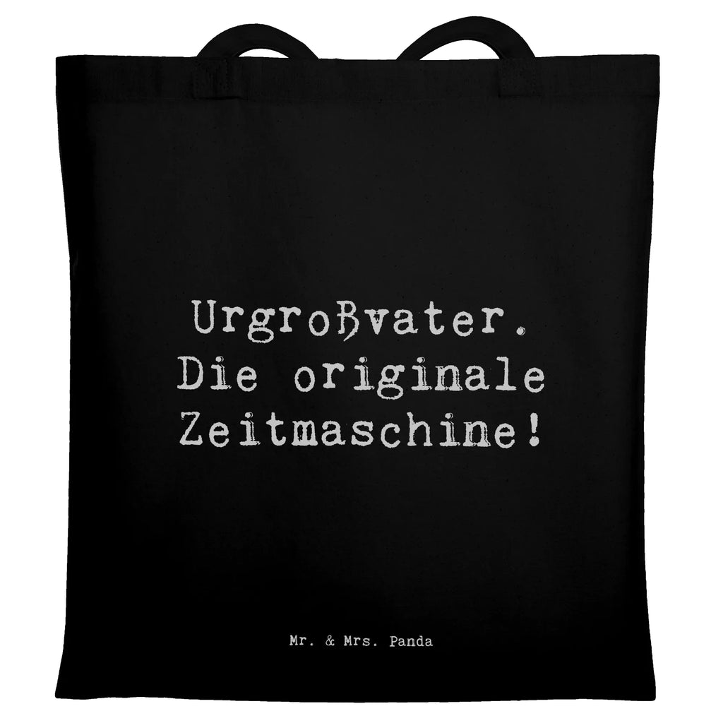 Tragetasche Spruch Urgroßvater Zeitmaschine Beuteltasche, Beutel, Einkaufstasche, Jutebeutel, Stoffbeutel, Tasche, Shopper, Umhängetasche, Strandtasche, Schultertasche, Stofftasche, Tragetasche, Badetasche, Jutetasche, Einkaufstüte, Laptoptasche, Familie, Vatertag, Muttertag, Bruder, Schwester, Mama, Papa, Oma, Opa