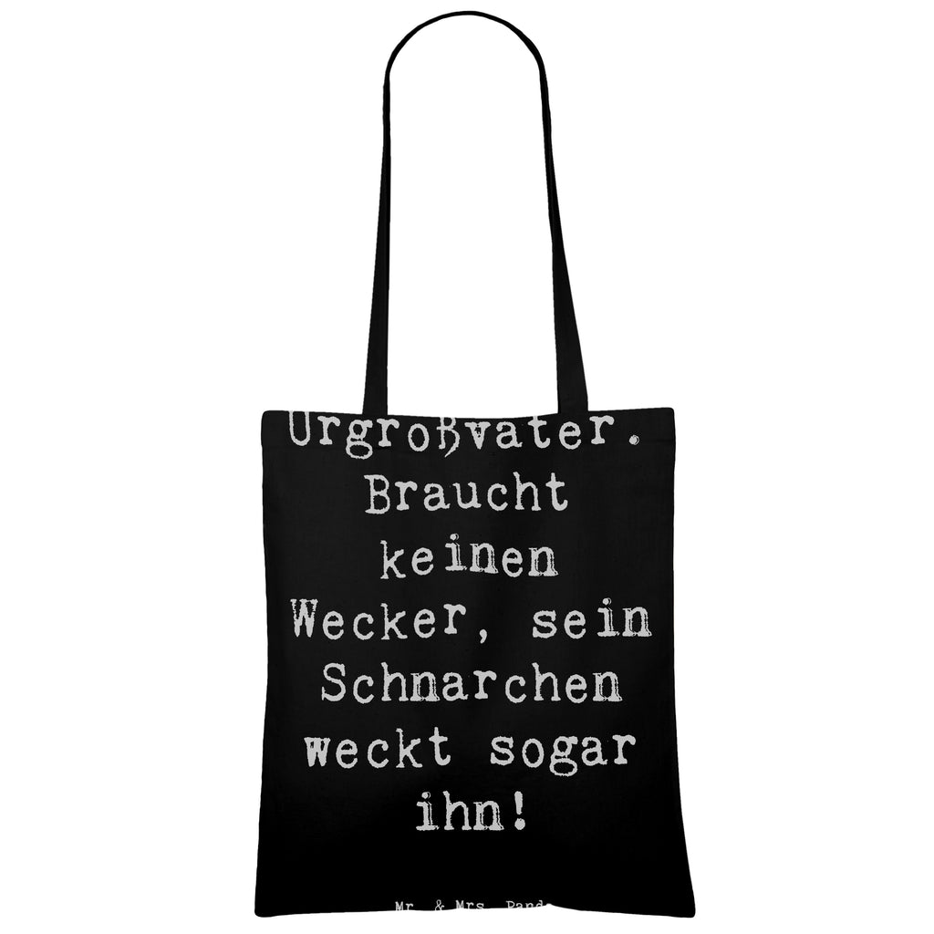 Tragetasche Spruch Urgroßvater Schnarchen Beuteltasche, Beutel, Einkaufstasche, Jutebeutel, Stoffbeutel, Tasche, Shopper, Umhängetasche, Strandtasche, Schultertasche, Stofftasche, Tragetasche, Badetasche, Jutetasche, Einkaufstüte, Laptoptasche, Familie, Vatertag, Muttertag, Bruder, Schwester, Mama, Papa, Oma, Opa