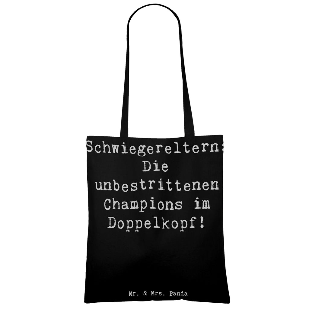 Tragetasche Spielmeister Schwiegereltern Beuteltasche, Beutel, Einkaufstasche, Jutebeutel, Stoffbeutel, Familie, Vatertag, Muttertag, Bruder, Schwester, Mama, Papa, Oma, Opa