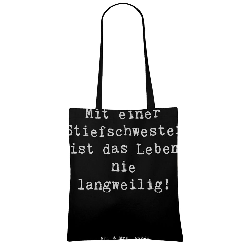 Tragetasche Spruch Stiefschwester Abenteuer Beuteltasche, Beutel, Einkaufstasche, Jutebeutel, Stoffbeutel, Tasche, Shopper, Umhängetasche, Strandtasche, Schultertasche, Stofftasche, Tragetasche, Badetasche, Jutetasche, Einkaufstüte, Laptoptasche, Familie, Vatertag, Muttertag, Bruder, Schwester, Mama, Papa, Oma, Opa