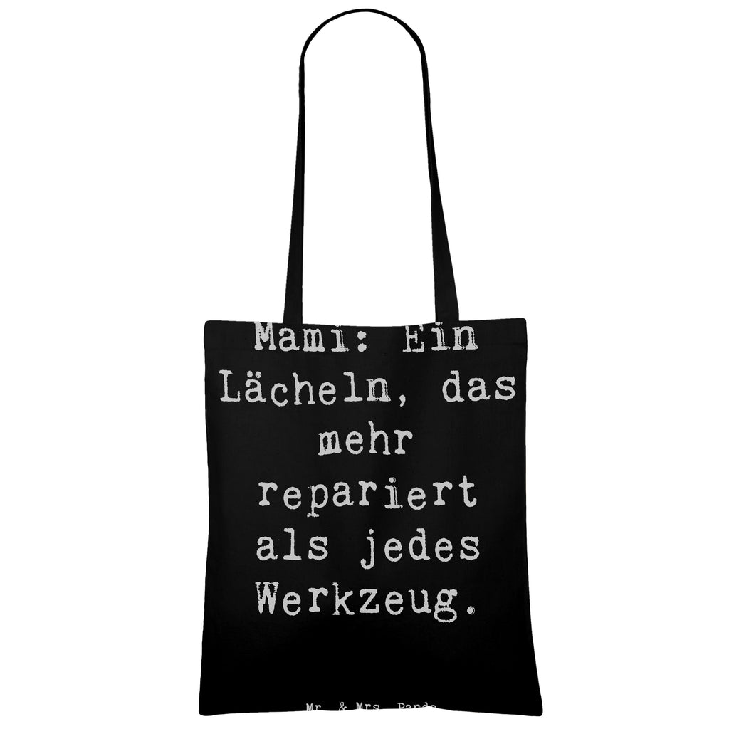 Tragetasche Spruch Mami Lächeln Beuteltasche, Beutel, Einkaufstasche, Jutebeutel, Stoffbeutel, Tasche, Shopper, Umhängetasche, Strandtasche, Schultertasche, Stofftasche, Tragetasche, Badetasche, Jutetasche, Einkaufstüte, Laptoptasche, Familie, Vatertag, Muttertag, Bruder, Schwester, Mama, Papa, Oma, Opa