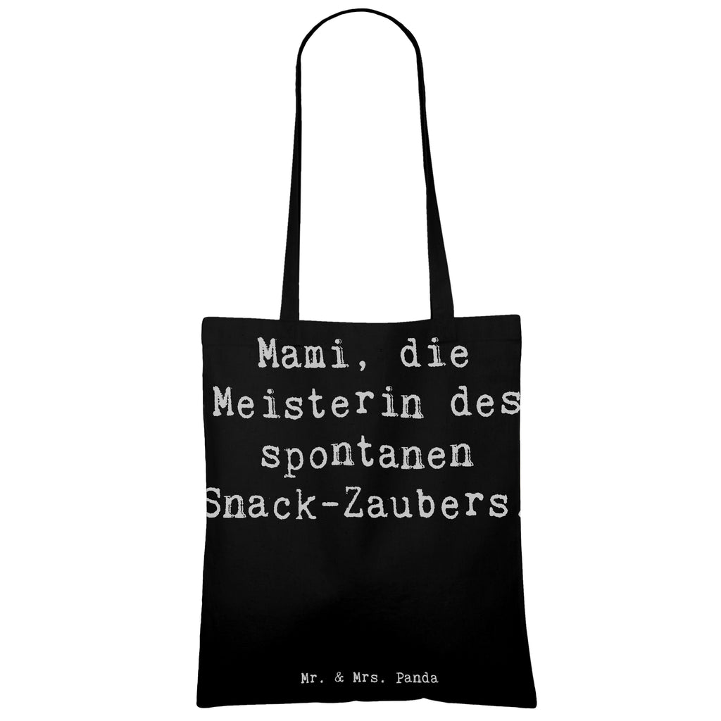 Tragetasche Spruch Mami Snack-Zauber Beuteltasche, Beutel, Einkaufstasche, Jutebeutel, Stoffbeutel, Tasche, Shopper, Umhängetasche, Strandtasche, Schultertasche, Stofftasche, Tragetasche, Badetasche, Jutetasche, Einkaufstüte, Laptoptasche, Familie, Vatertag, Muttertag, Bruder, Schwester, Mama, Papa, Oma, Opa