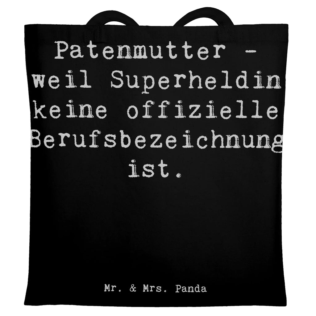 Tragetasche Spruch Patenmutter Superheldin Beuteltasche, Beutel, Einkaufstasche, Jutebeutel, Stoffbeutel, Tasche, Shopper, Umhängetasche, Strandtasche, Schultertasche, Stofftasche, Tragetasche, Badetasche, Jutetasche, Einkaufstüte, Laptoptasche, Familie, Vatertag, Muttertag, Bruder, Schwester, Mama, Papa, Oma, Opa