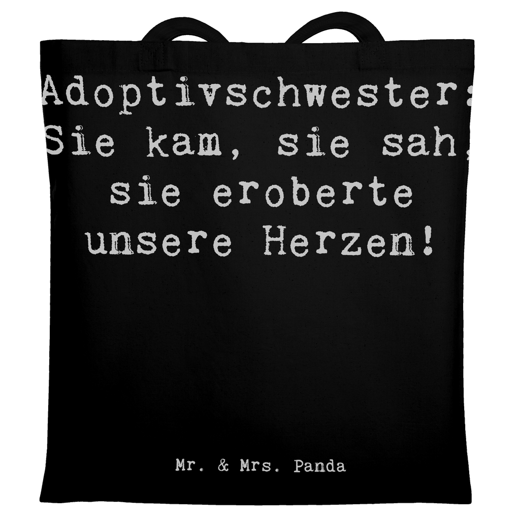 Tragetasche Spruch Adoptivschwester Herz Beuteltasche, Beutel, Einkaufstasche, Jutebeutel, Stoffbeutel, Tasche, Shopper, Umhängetasche, Strandtasche, Schultertasche, Stofftasche, Tragetasche, Badetasche, Jutetasche, Einkaufstüte, Laptoptasche, Familie, Vatertag, Muttertag, Bruder, Schwester, Mama, Papa, Oma, Opa