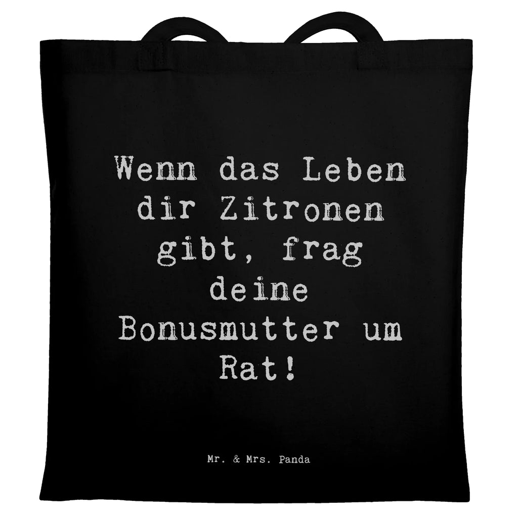 Tragetasche Spruch Rat bei Bonusmutter Beuteltasche, Beutel, Einkaufstasche, Jutebeutel, Stoffbeutel, Tasche, Shopper, Umhängetasche, Strandtasche, Schultertasche, Stofftasche, Tragetasche, Badetasche, Jutetasche, Einkaufstüte, Laptoptasche, Familie, Vatertag, Muttertag, Bruder, Schwester, Mama, Papa, Oma, Opa