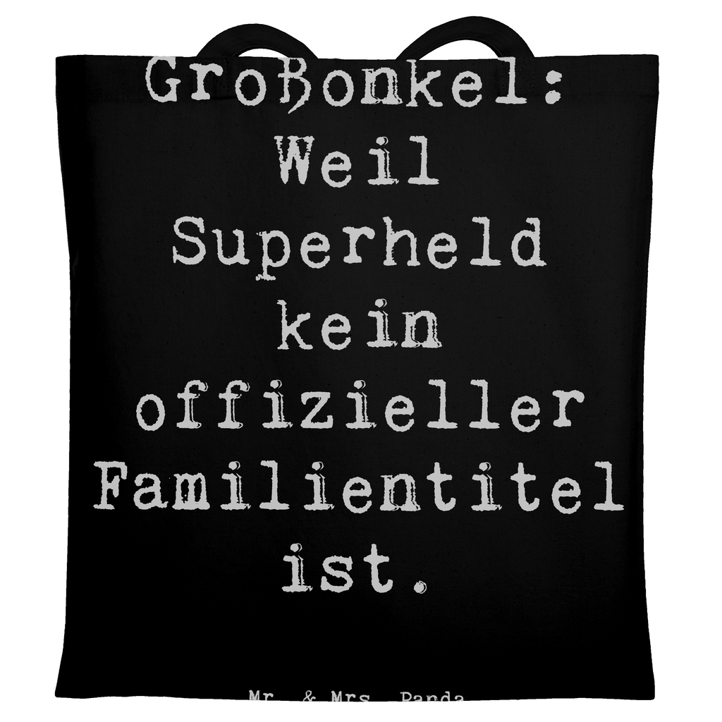 Tragetasche Spruch Großonkel Superheld Beuteltasche, Beutel, Einkaufstasche, Jutebeutel, Stoffbeutel, Tasche, Shopper, Umhängetasche, Strandtasche, Schultertasche, Stofftasche, Tragetasche, Badetasche, Jutetasche, Einkaufstüte, Laptoptasche, Familie, Vatertag, Muttertag, Bruder, Schwester, Mama, Papa, Oma, Opa