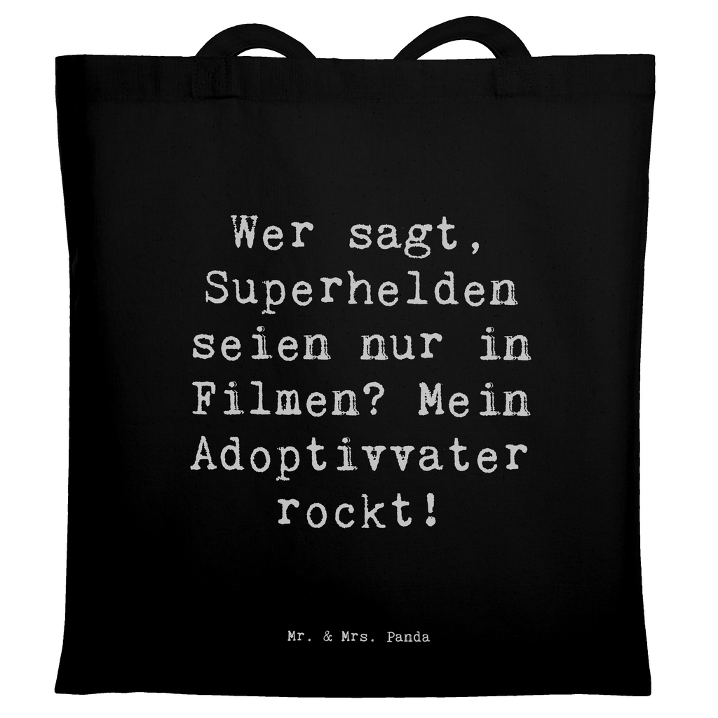 Tragetasche Spruch Adoptivvater Superheld Beuteltasche, Beutel, Einkaufstasche, Jutebeutel, Stoffbeutel, Tasche, Shopper, Umhängetasche, Strandtasche, Schultertasche, Stofftasche, Tragetasche, Badetasche, Jutetasche, Einkaufstüte, Laptoptasche, Familie, Vatertag, Muttertag, Bruder, Schwester, Mama, Papa, Oma, Opa