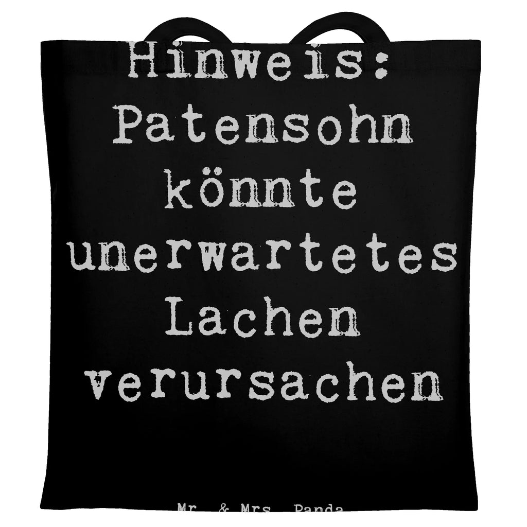 Tragetasche Spruch Unerwartetes Lachen Patensohn Beuteltasche, Beutel, Einkaufstasche, Jutebeutel, Stoffbeutel, Tasche, Shopper, Umhängetasche, Strandtasche, Schultertasche, Stofftasche, Tragetasche, Badetasche, Jutetasche, Einkaufstüte, Laptoptasche, Familie, Vatertag, Muttertag, Bruder, Schwester, Mama, Papa, Oma, Opa