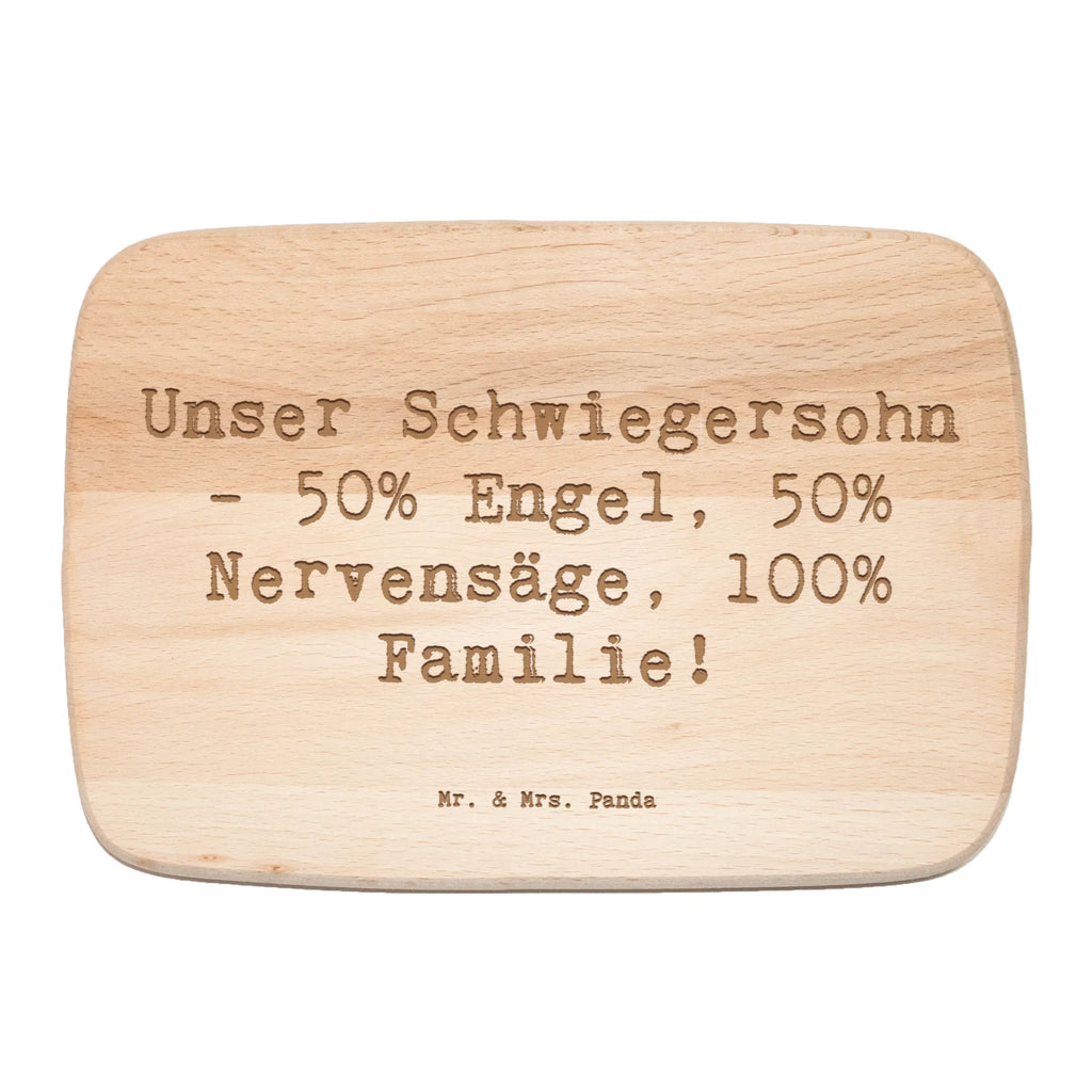 Frühstücksbrett Spruch Unser Schwiegersohn. 50% Engel, 50% Nervensäge, 100% Familie! Frühstücksbrett, Holzbrett, Schneidebrett, Schneidebrett Holz, Frühstücksbrettchen, Küchenbrett, Familie, Vatertag, Muttertag, Bruder, Schwester, Mama, Papa, Oma, Opa