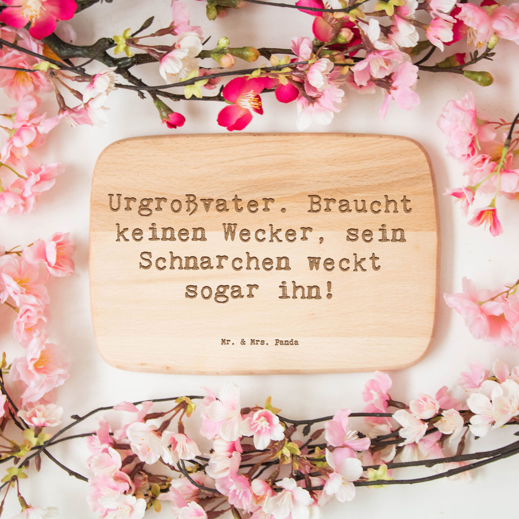 Frühstücksbrett Spruch Urgroßvater Schnarchen Frühstücksbrett, Holzbrett, Schneidebrett, Schneidebrett Holz, Frühstücksbrettchen, Küchenbrett, Familie, Vatertag, Muttertag, Bruder, Schwester, Mama, Papa, Oma, Opa