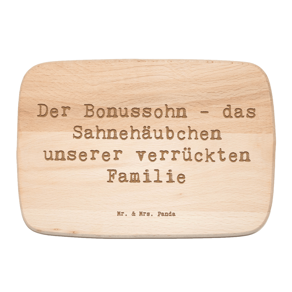 Frühstücksbrett Bonussohn Sahnehäubchen Frühstücksbrett, Holzbrett, Schneidebrett, Schneidebrett Holz, Frühstücksbrettchen, Küchenbrett, Familie, Vatertag, Muttertag, Bruder, Schwester, Mama, Papa, Oma, Opa