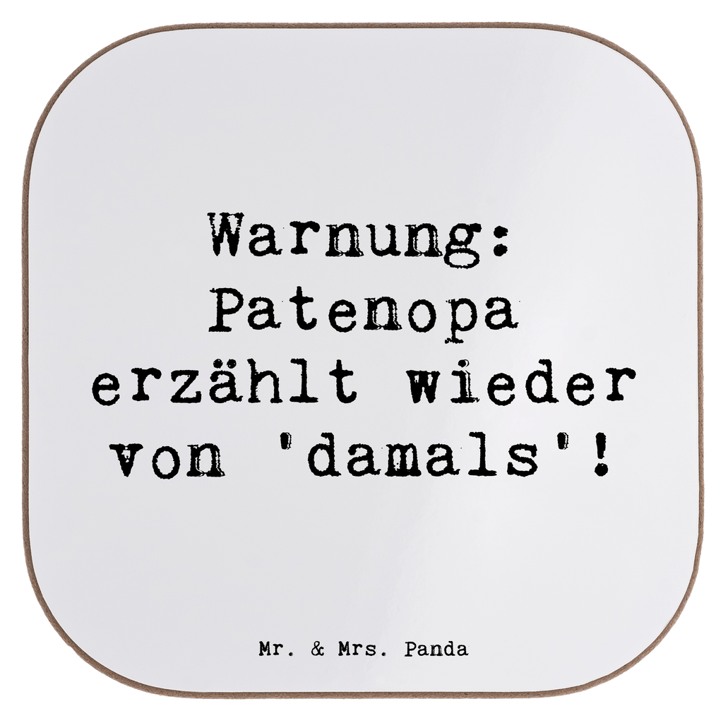 Untersetzer Patenopa Nostalgie Bierdeckel, Glasuntersetzer, Untersetzer Gläser, Getränkeuntersetzer, Familie, Vatertag, Muttertag, Bruder, Schwester, Mama, Papa, Oma, Opa