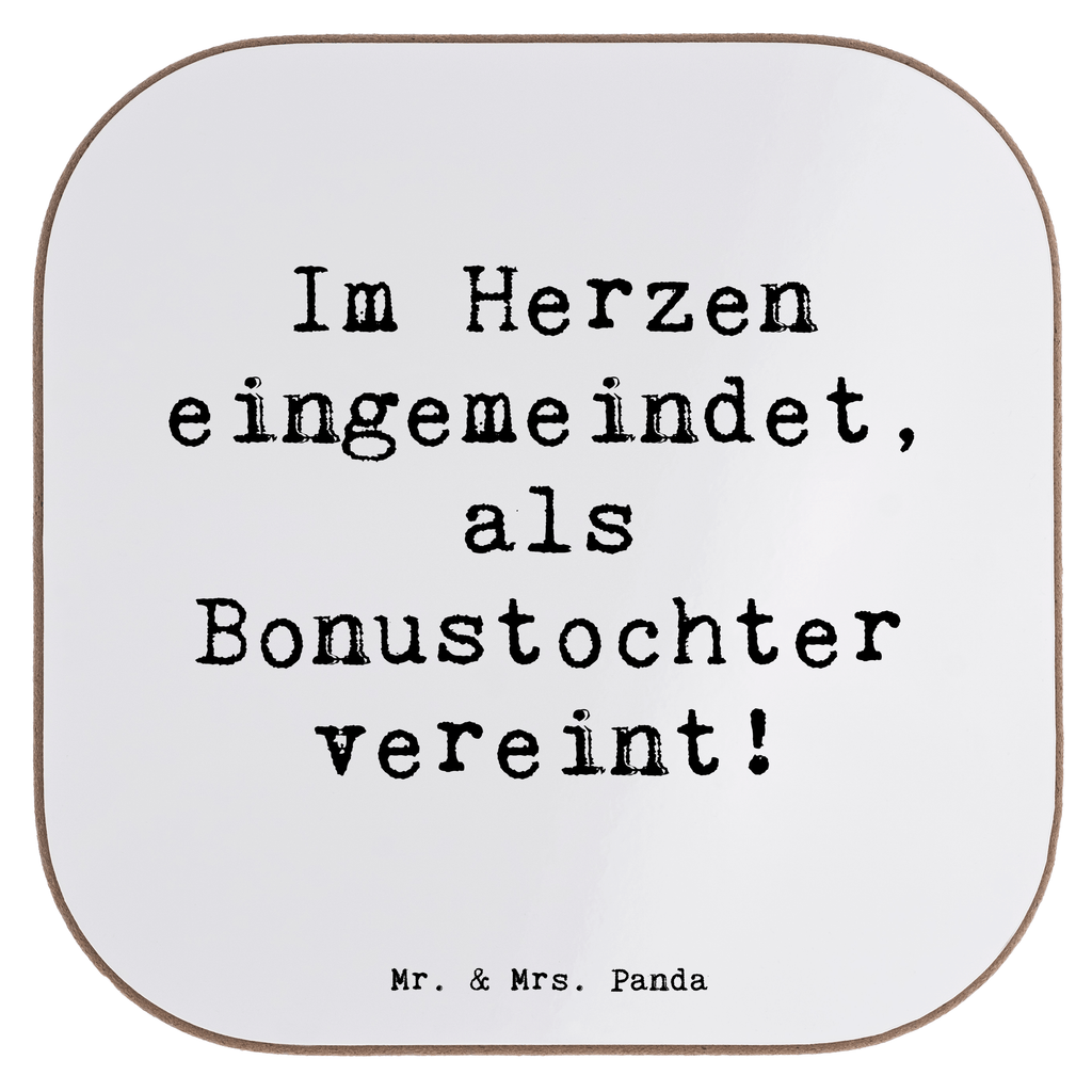 Untersetzer Herz Bonustochter Bierdeckel, Glasuntersetzer, Untersetzer Gläser, Getränkeuntersetzer, Familie, Vatertag, Muttertag, Bruder, Schwester, Mama, Papa, Oma, Opa