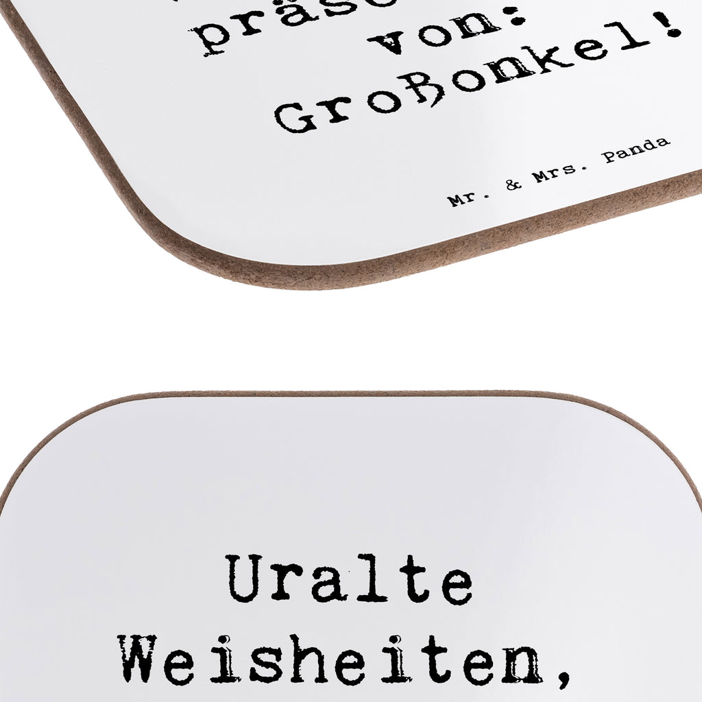 Untersetzer Weisheiten Großonkel Bierdeckel, Glasuntersetzer, Untersetzer Gläser, Getränkeuntersetzer, Familie, Vatertag, Muttertag, Bruder, Schwester, Mama, Papa, Oma, Opa