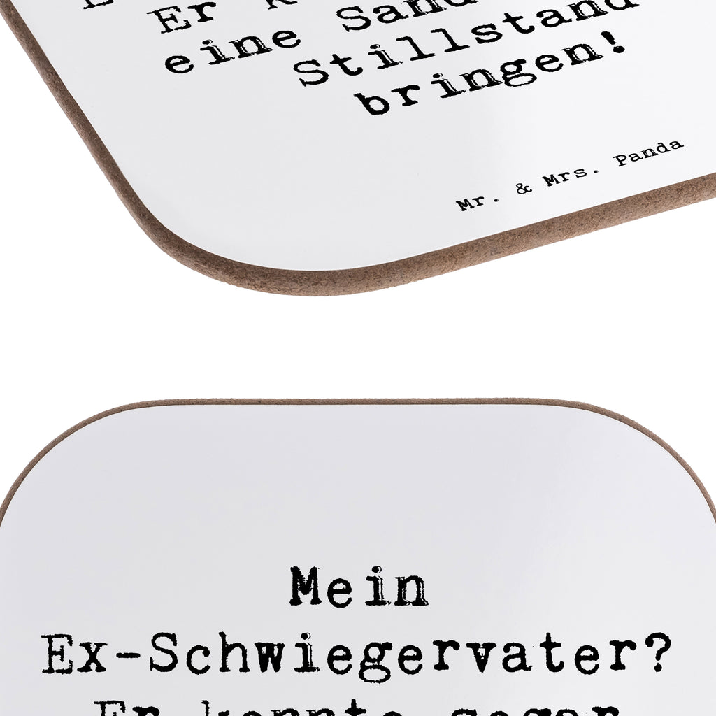 Untersetzer Ex Schwiegervater Zeit Bierdeckel, Glasuntersetzer, Untersetzer Gläser, Getränkeuntersetzer, Familie, Vatertag, Muttertag, Bruder, Schwester, Mama, Papa, Oma, Opa