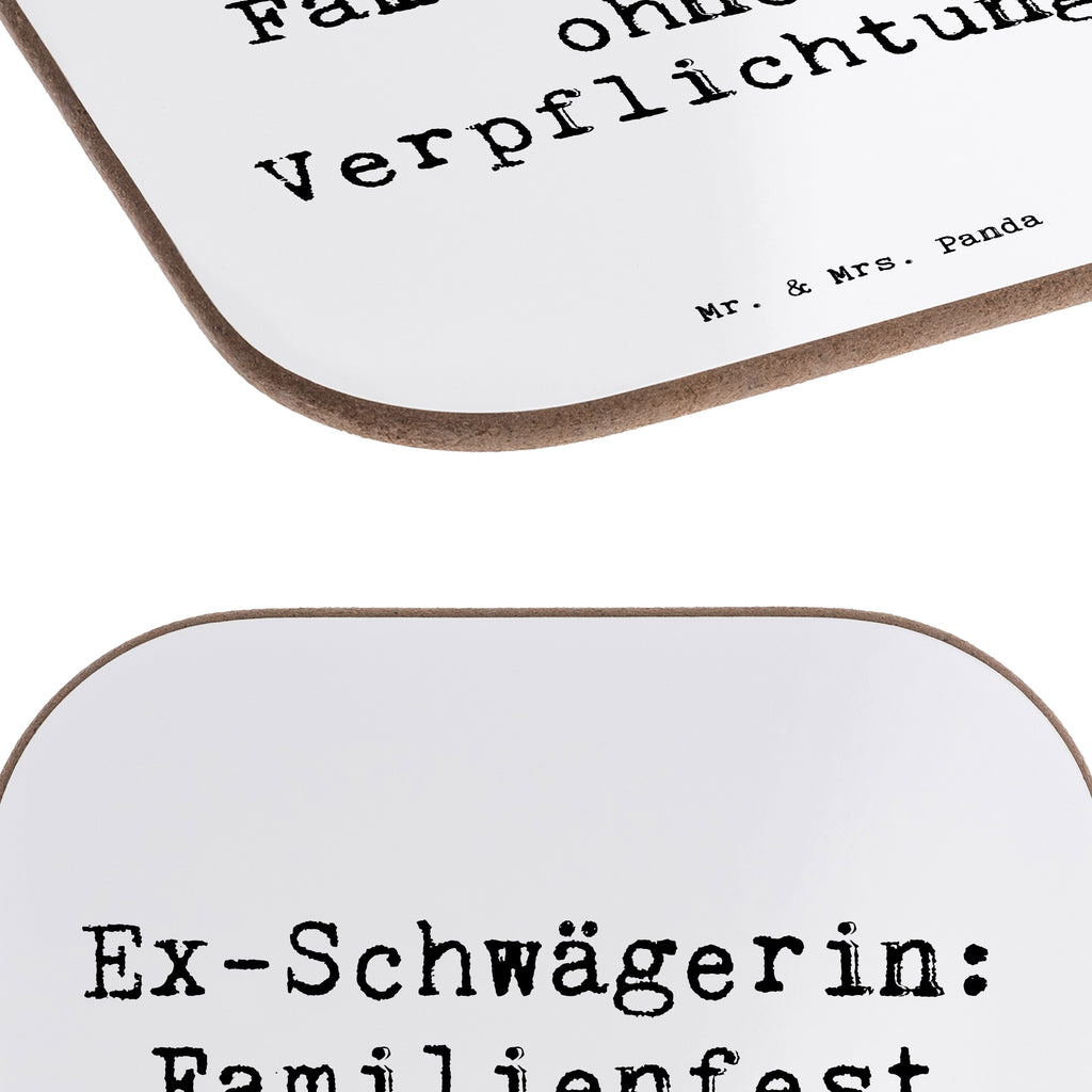 Untersetzer Ex-Schwägerin Fest Bierdeckel, Glasuntersetzer, Untersetzer Gläser, Getränkeuntersetzer, Familie, Vatertag, Muttertag, Bruder, Schwester, Mama, Papa, Oma, Opa