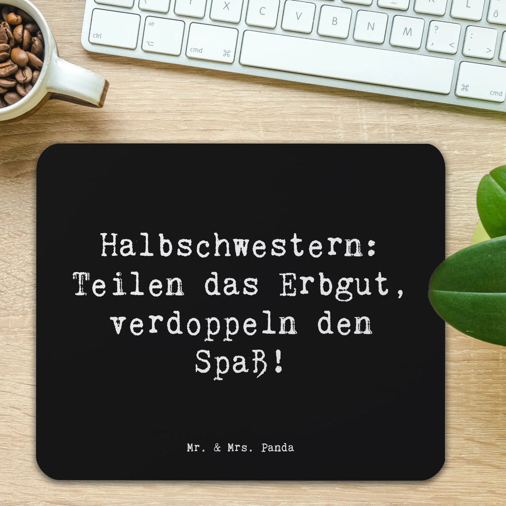 Mauspad Spruch Halbschwester Freude Mousepad, Computer zubehör, Büroausstattung, PC Zubehör, Arbeitszimmer, Mauspad, Einzigartiges Mauspad, Designer Mauspad, Mausunterlage, Mauspad Büro, Familie, Vatertag, Muttertag, Bruder, Schwester, Mama, Papa, Oma, Opa