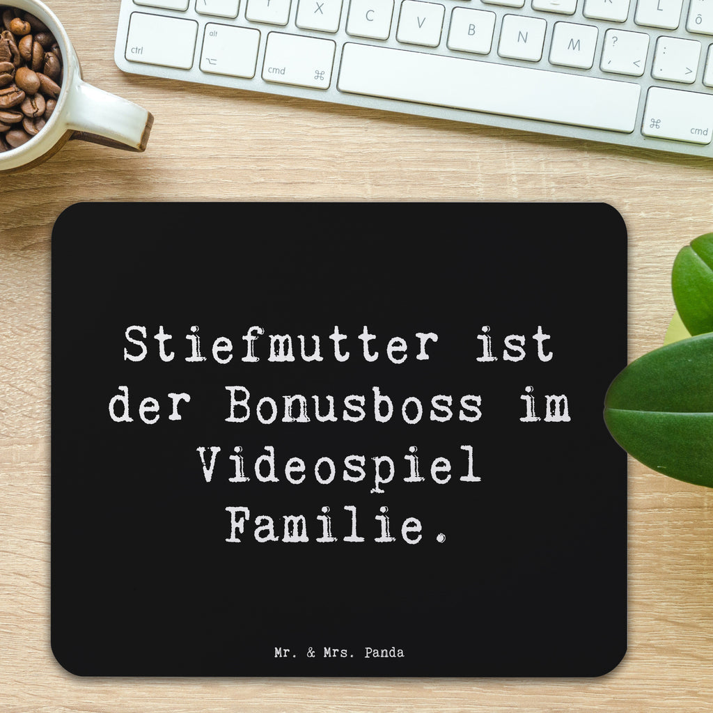 Mauspad Spruch Stiefmutter Bonusboss Mousepad, Computer zubehör, Büroausstattung, PC Zubehör, Arbeitszimmer, Mauspad, Einzigartiges Mauspad, Designer Mauspad, Mausunterlage, Mauspad Büro, Familie, Vatertag, Muttertag, Bruder, Schwester, Mama, Papa, Oma, Opa