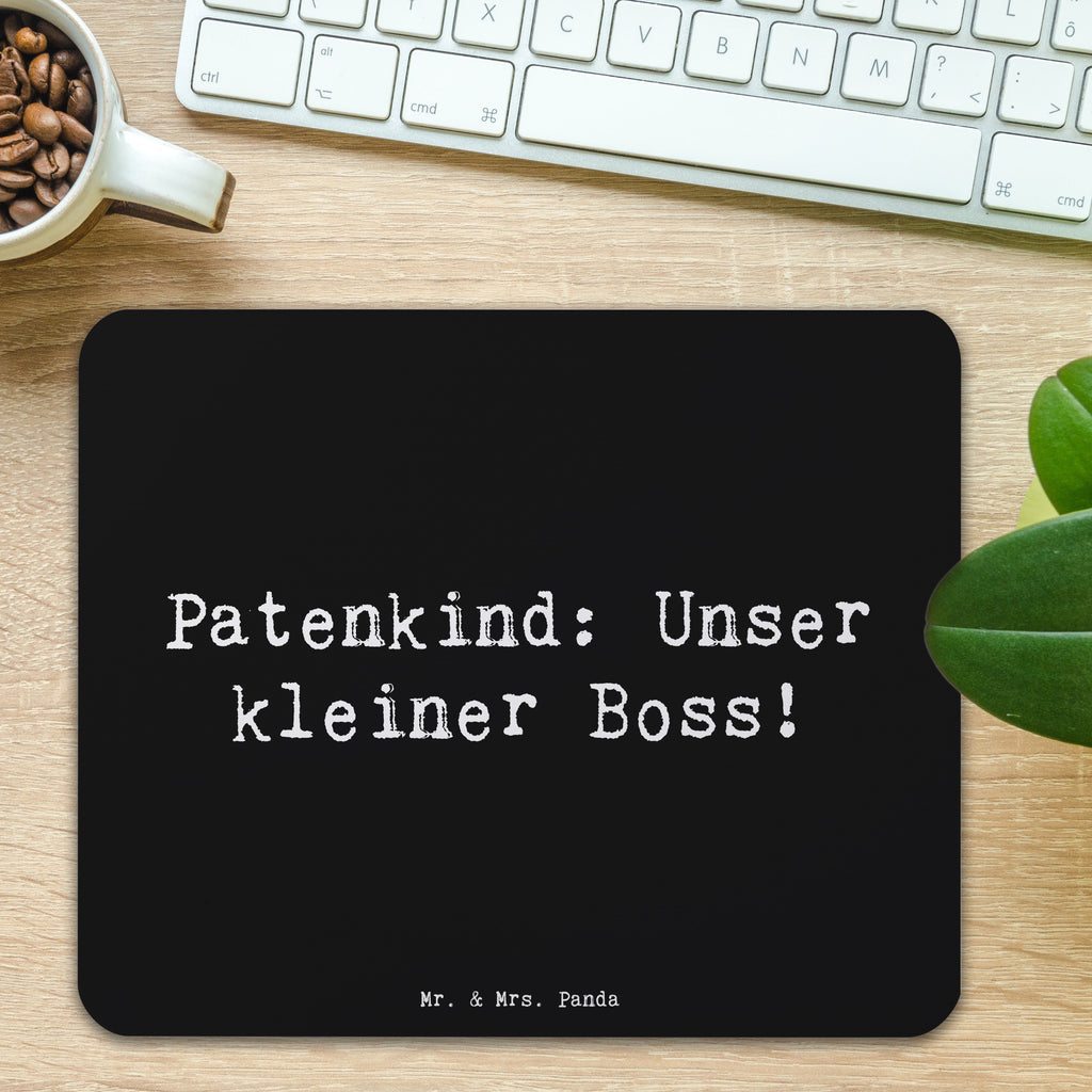 Mauspad Spruch Patenkind Boss Mousepad, Computer zubehör, Büroausstattung, PC Zubehör, Arbeitszimmer, Mauspad, Einzigartiges Mauspad, Designer Mauspad, Mausunterlage, Mauspad Büro, Familie, Vatertag, Muttertag, Bruder, Schwester, Mama, Papa, Oma, Opa