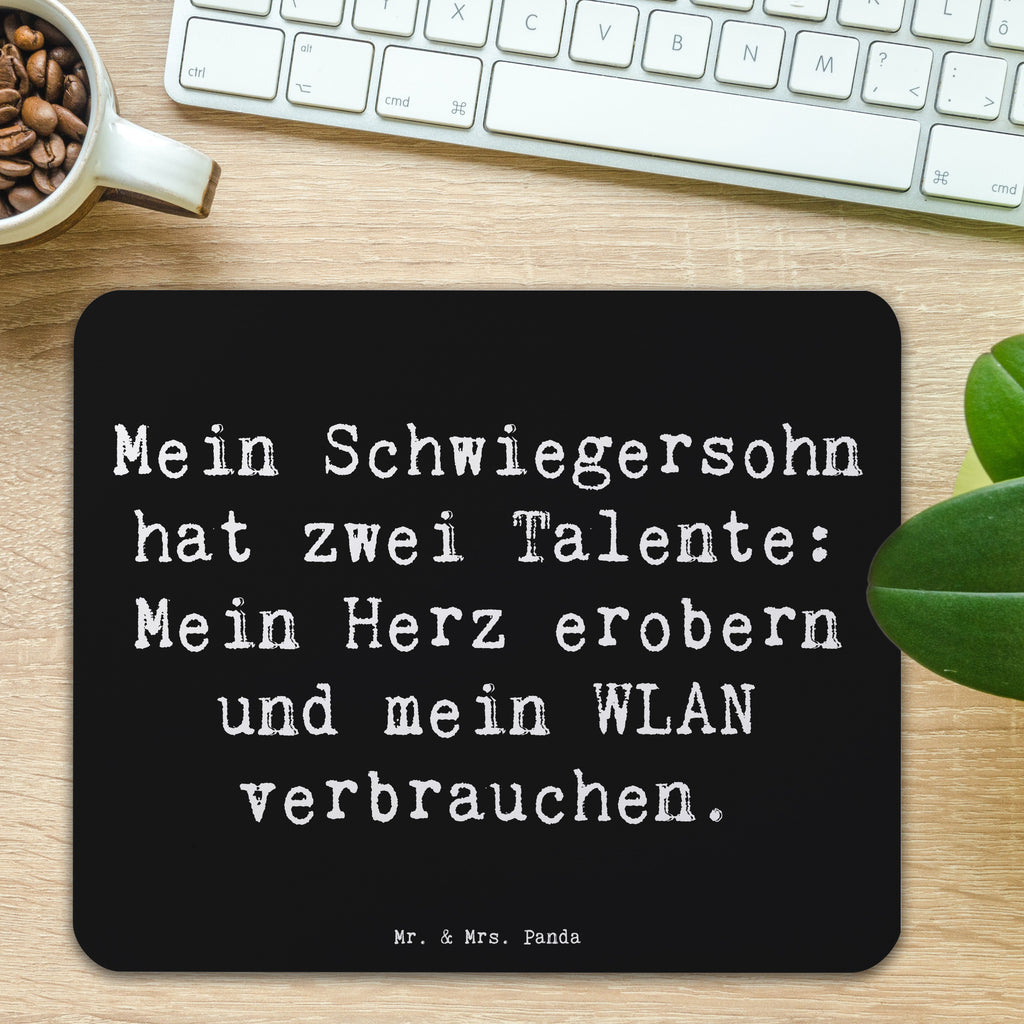 Mauspad Spruch Schwiegersohn Talente Mousepad, Computer zubehör, Büroausstattung, PC Zubehör, Arbeitszimmer, Mauspad, Einzigartiges Mauspad, Designer Mauspad, Mausunterlage, Mauspad Büro, Familie, Vatertag, Muttertag, Bruder, Schwester, Mama, Papa, Oma, Opa