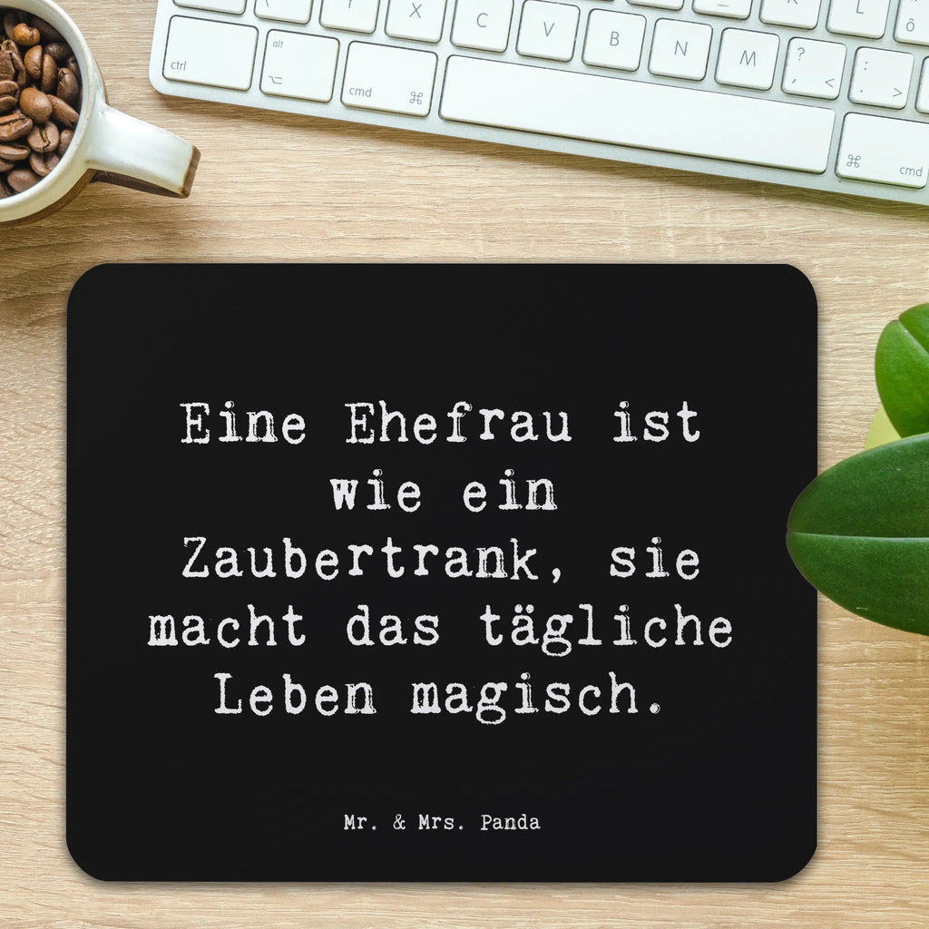 Mauspad Spruch Magische Ehefrau Mousepad, Computer zubehör, Büroausstattung, PC Zubehör, Arbeitszimmer, Mauspad, Einzigartiges Mauspad, Designer Mauspad, Mausunterlage, Mauspad Büro, Familie, Vatertag, Muttertag, Bruder, Schwester, Mama, Papa, Oma, Opa