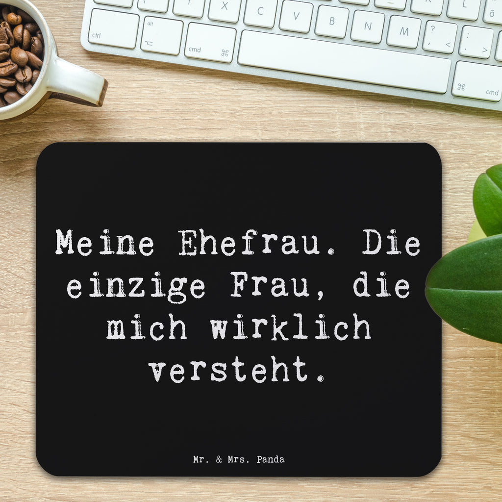 Mauspad Spruch Ehefrau Verständnis Mousepad, Computer zubehör, Büroausstattung, PC Zubehör, Arbeitszimmer, Mauspad, Einzigartiges Mauspad, Designer Mauspad, Mausunterlage, Mauspad Büro, Familie, Vatertag, Muttertag, Bruder, Schwester, Mama, Papa, Oma, Opa