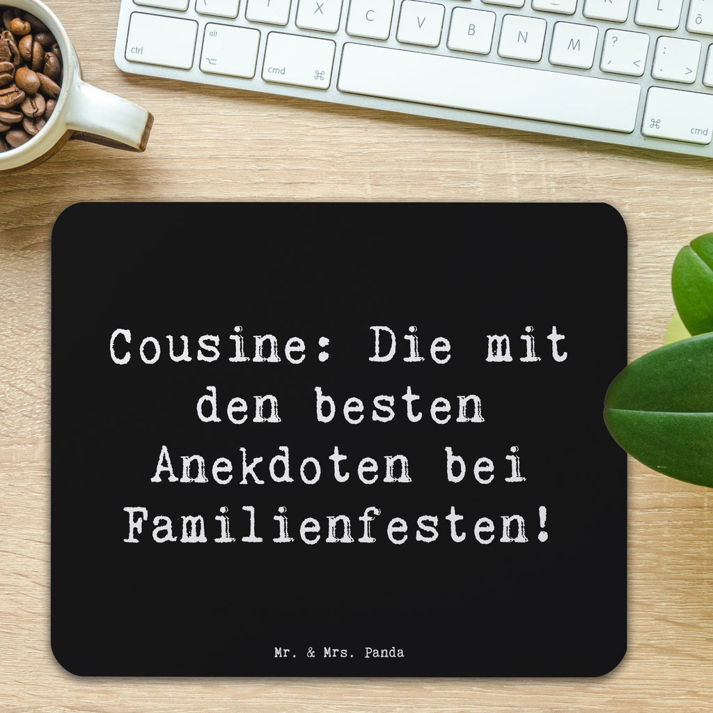 Mauspad Spruch Cousine Anekdoten Mousepad, Computer zubehör, Büroausstattung, PC Zubehör, Arbeitszimmer, Mauspad, Einzigartiges Mauspad, Designer Mauspad, Mausunterlage, Mauspad Büro, Familie, Vatertag, Muttertag, Bruder, Schwester, Mama, Papa, Oma, Opa