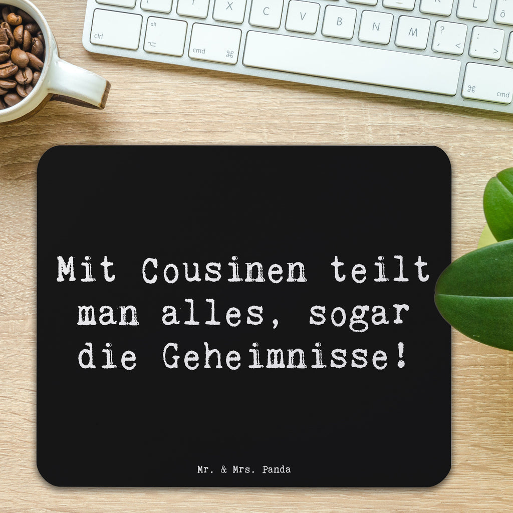 Mauspad Spruch Cousine Geheimnisse Mousepad, Computer zubehör, Büroausstattung, PC Zubehör, Arbeitszimmer, Mauspad, Einzigartiges Mauspad, Designer Mauspad, Mausunterlage, Mauspad Büro, Familie, Vatertag, Muttertag, Bruder, Schwester, Mama, Papa, Oma, Opa