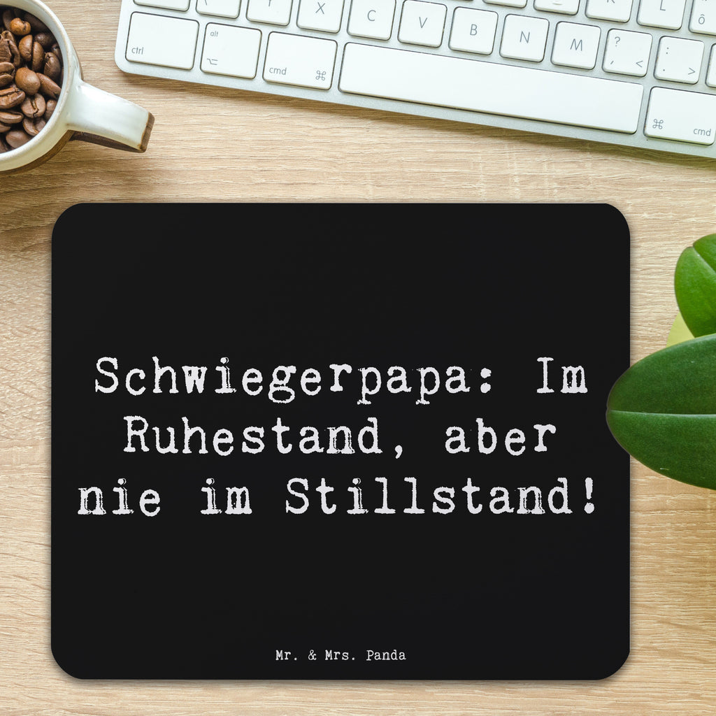 Mauspad Spruch Schwiegerpapa Ruhestand Mousepad, Computer zubehör, Büroausstattung, PC Zubehör, Arbeitszimmer, Mauspad, Einzigartiges Mauspad, Designer Mauspad, Mausunterlage, Mauspad Büro, Familie, Vatertag, Muttertag, Bruder, Schwester, Mama, Papa, Oma, Opa