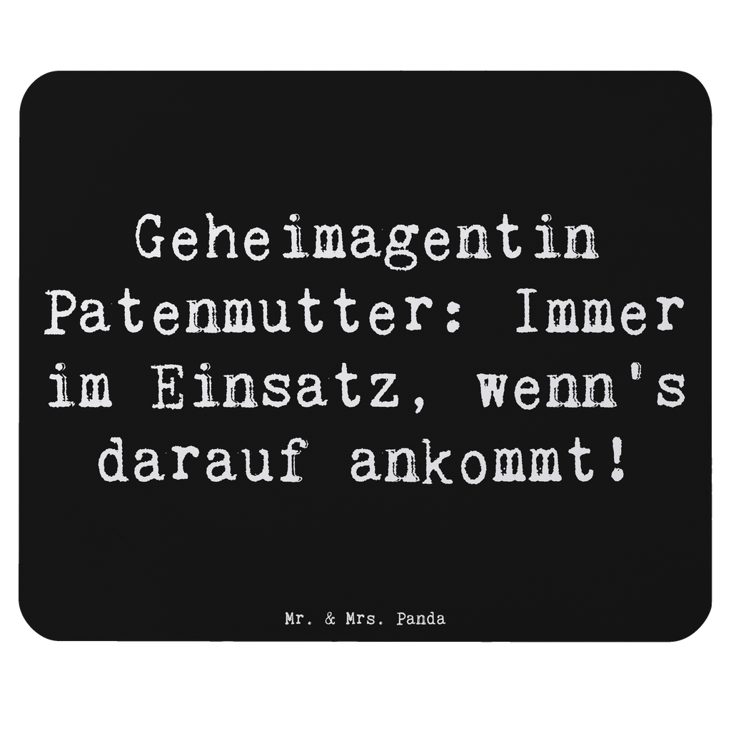 Mauspad Spruch Geheimagentin Patenmutter Mousepad, Computer zubehör, Büroausstattung, PC Zubehör, Arbeitszimmer, Mauspad, Einzigartiges Mauspad, Designer Mauspad, Mausunterlage, Mauspad Büro, Familie, Vatertag, Muttertag, Bruder, Schwester, Mama, Papa, Oma, Opa