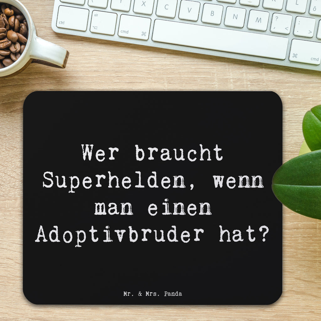 Mauspad Spruch Held Adoptivbruder Mousepad, Computer zubehör, Büroausstattung, PC Zubehör, Arbeitszimmer, Mauspad, Einzigartiges Mauspad, Designer Mauspad, Mausunterlage, Mauspad Büro, Familie, Vatertag, Muttertag, Bruder, Schwester, Mama, Papa, Oma, Opa