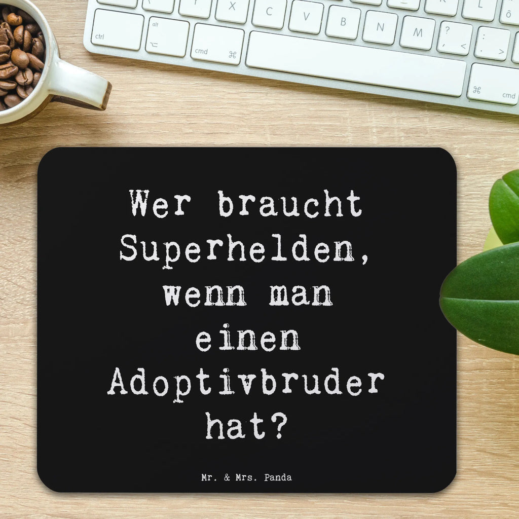 Mauspad Spruch Held Adoptivbruder Mousepad, Computer zubehör, Büroausstattung, PC Zubehör, Arbeitszimmer, Mauspad, Einzigartiges Mauspad, Designer Mauspad, Mausunterlage, Mauspad Büro, Familie, Vatertag, Muttertag, Bruder, Schwester, Mama, Papa, Oma, Opa