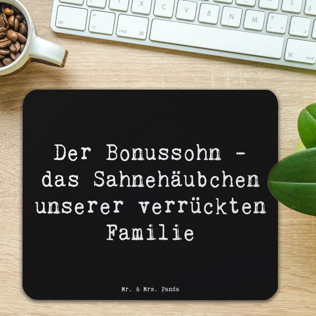 Mauspad Spruch Der Bonussohn Mousepad, Computer zubehör, Büroausstattung, PC Zubehör, Arbeitszimmer, Mauspad, Einzigartiges Mauspad, Designer Mauspad, Mausunterlage, Mauspad Büro, Familie, Vatertag, Muttertag, Bruder, Schwester, Mama, Papa, Oma, Opa