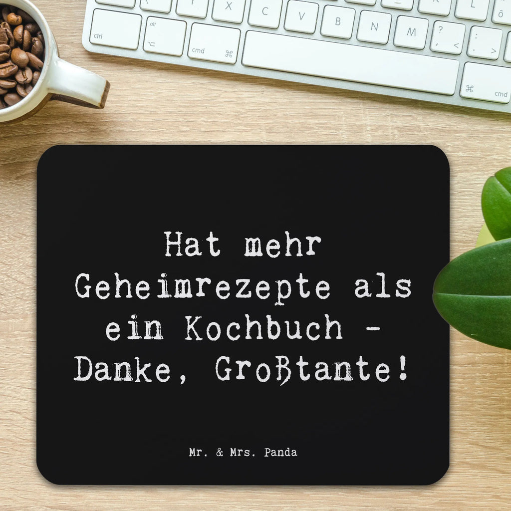 Mauspad Spruch Geheimrezepte Großtante Mousepad, Computer zubehör, Büroausstattung, PC Zubehör, Arbeitszimmer, Mauspad, Einzigartiges Mauspad, Designer Mauspad, Mausunterlage, Mauspad Büro, Familie, Vatertag, Muttertag, Bruder, Schwester, Mama, Papa, Oma, Opa